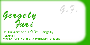 gergely furi business card